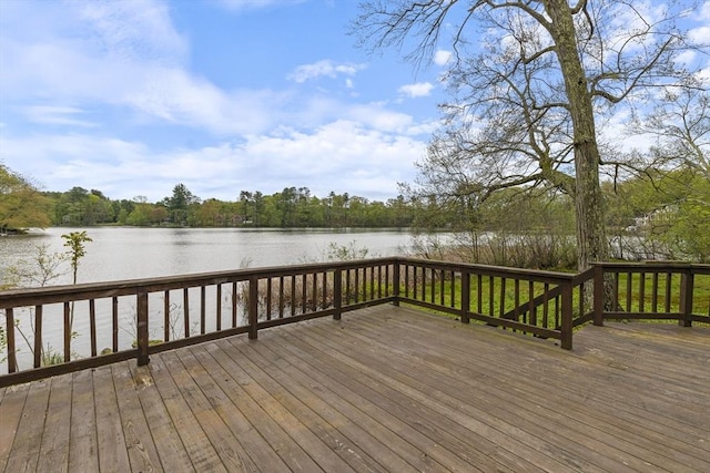 38 Lakeshore Dr, Wayland, MA 01778 - wooden terrace with a water view
