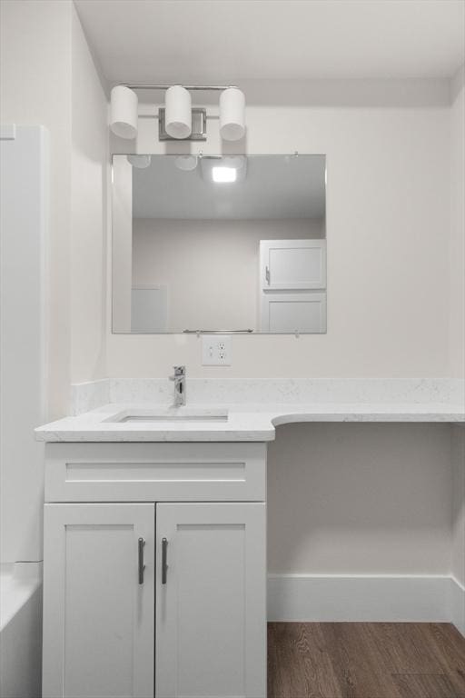 59 Altamont St, Haverhill, MA 01830 - bathroom featuring vanity and wood finished floors
