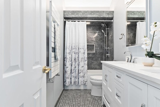2 Cider Mill Rd, Peabody, MA 01960 - bathroom with toilet, shower / tub combo, and double vanity