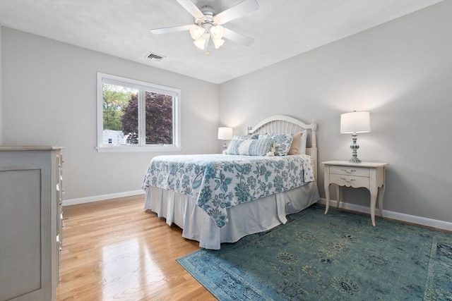 2 Cider Mill Rd, Peabody, MA 01960 - bedroom featuring baseboards, light wood finished floors, and a ceiling fan