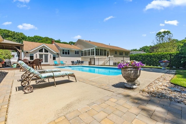 2 Cider Mill Rd, Peabody, MA 01960 - view of pool featuring a patio and fence