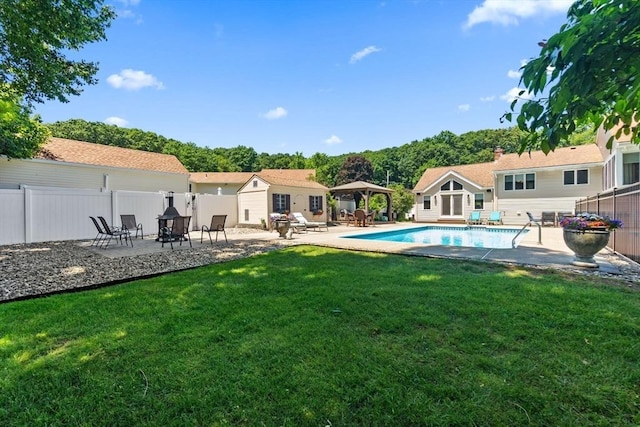 2 Cider Mill Rd, Peabody, MA 01960 - view of pool featuring a gazebo and a patio area