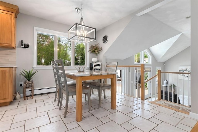 2 Cider Mill Rd, Peabody, MA 01960 - dining room with a chandelier and a baseboard heating unit