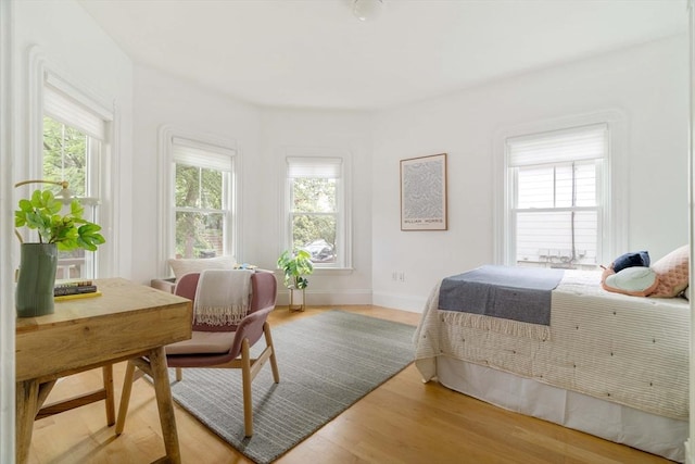 23 Hall Ave Unit 1, Somerville, MA 02144 - bedroom featuring wood finished floors and baseboards
