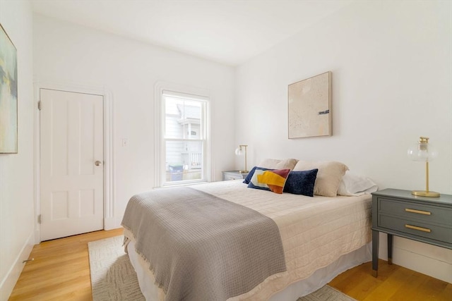 23 Hall Ave Unit 1, Somerville, MA 02144 - bedroom featuring light wood-style floors and baseboards