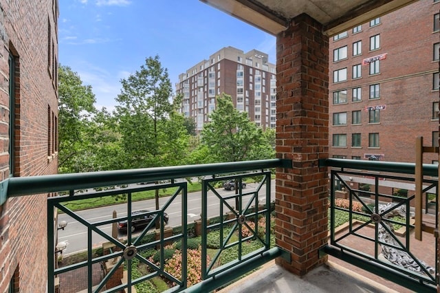 view of balcony