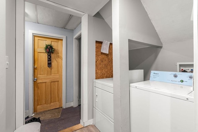 washroom featuring laundry area and washer / clothes dryer