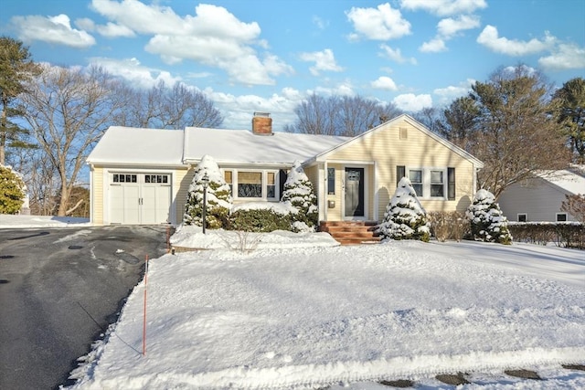 ranch-style home with a garage