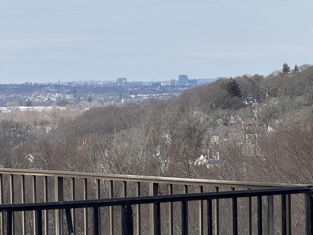 exterior space with a view of city