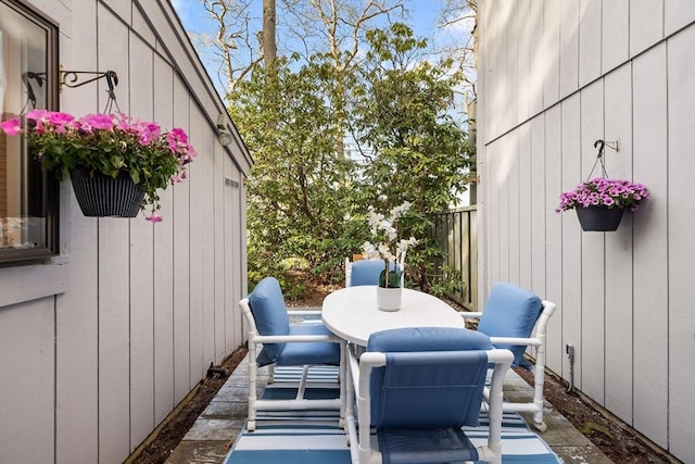 view of patio / terrace with outdoor dining area