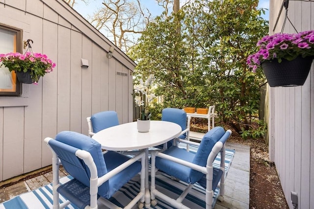 view of patio / terrace with outdoor dining area