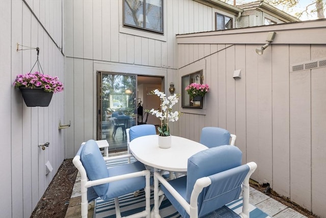 view of patio / terrace featuring outdoor dining space