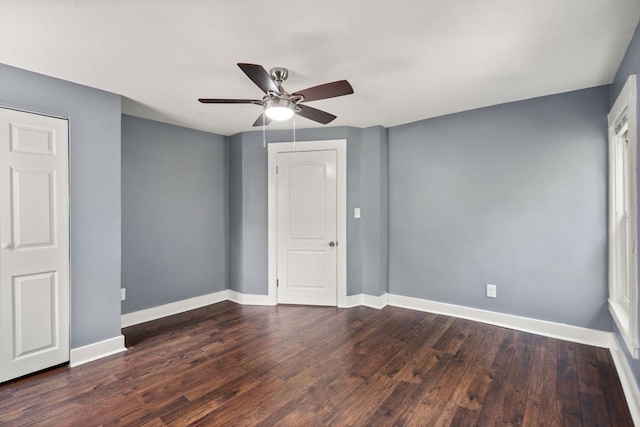 448 Washington St, Warren, MA 01083 - spare room featuring a ceiling fan and wood finished floors