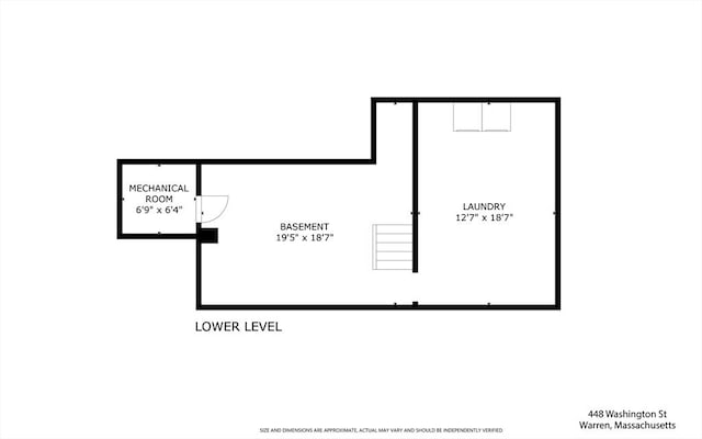 448 Washington St, Warren, MA 01083 - view of property floor plan