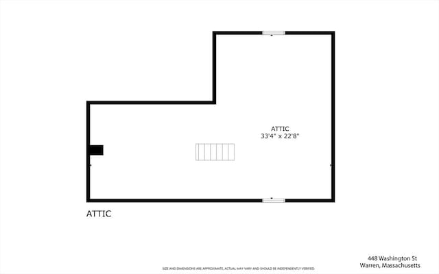 448 Washington St, Warren, MA 01083 - view of floor plan / room layout