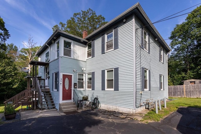 37 Thurston Ave Unit 37, Northbridge, MA 01588 - view of front of house with entry steps and a chimney