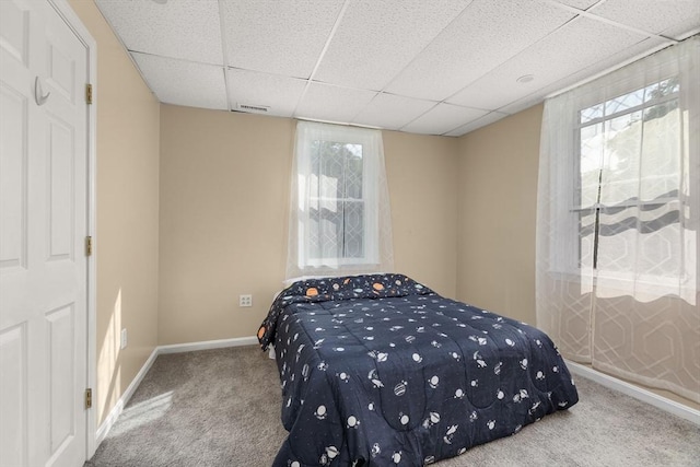 37 Thurston Ave Unit 37, Northbridge, MA 01588 - bedroom with carpet flooring, baseboards, and a paneled ceiling