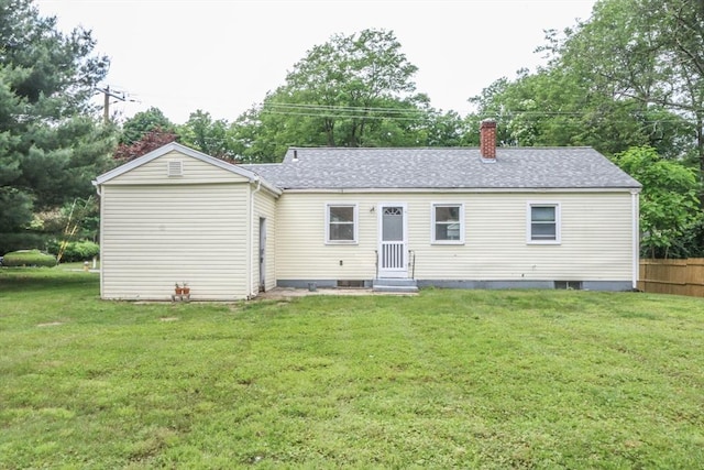 109 Bacon Rd, Springfield, MA 01119 - rear view of house with a chimney and a shingled roof