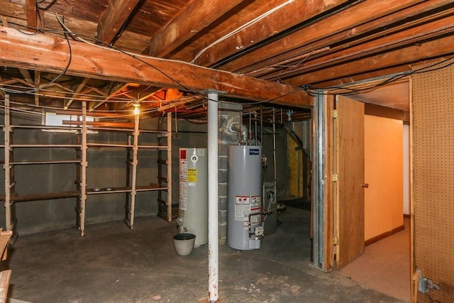 109 Bacon Rd, Springfield, MA 01119 - unfinished below grade area featuring water heater