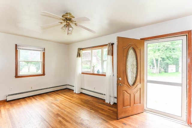 109 Bacon Rd, Springfield, MA 01119 - entryway featuring a baseboard radiator, healthy amount of natural light, and light wood finished floors