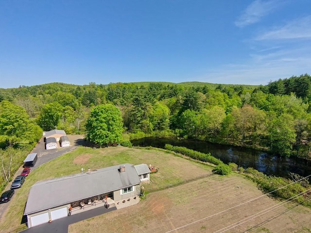 159 School St, Granby, MA 01033 - aerial view of a forest