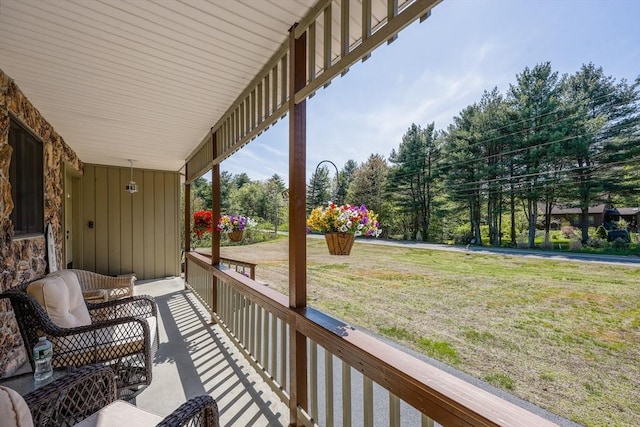 159 School St, Granby, MA 01033 - balcony with covered porch