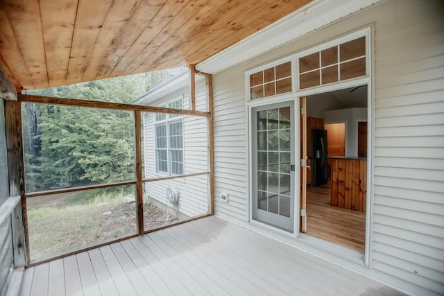 251 Butterworth Rd, Barre, MA 01005 - unfurnished sunroom with vaulted ceiling