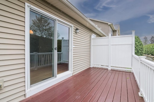 view of deck