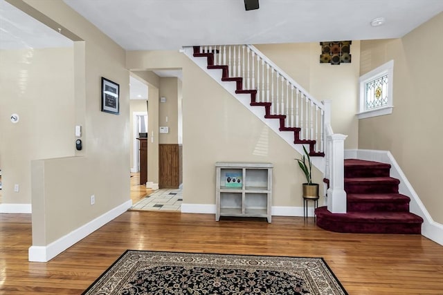 16 Pacific St, Lynn, MA 01902 - foyer featuring wood-type flooring and stairway