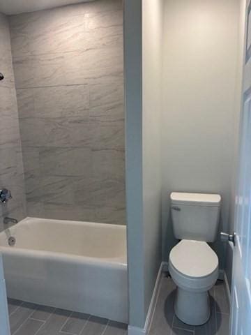 404 Brayton Ave, Fall River, MA 02721 - bathroom with shower / bath combination and tile patterned floors