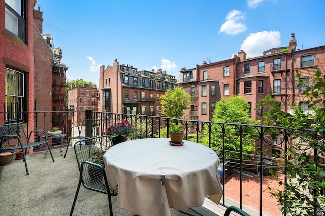 view of balcony