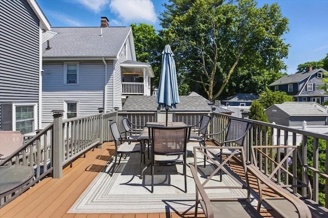 544 Main St, Stoneham, MA 02180 - deck with outdoor dining space
