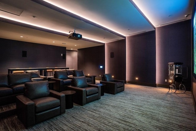 cinema featuring carpet