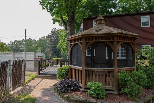 143 Elizabeth, Westfield, MA 01085 - deck featuring a gazebo and a sunroom