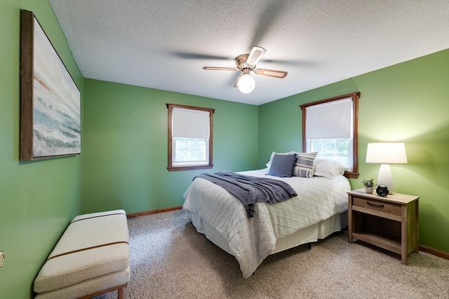 143 Elizabeth, Westfield, MA 01085 - bedroom with light carpet, ceiling fan, and a textured ceiling