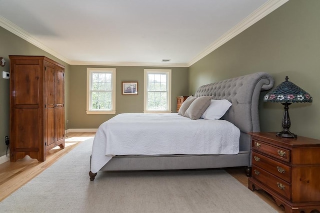 5 Warner Way, Canton, MA 02021 - bedroom featuring light wood-style flooring, ornamental molding, and baseboards