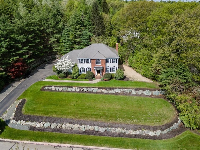 5 Warner Way, Canton, MA 02021 - view of subject property with a heavily wooded area