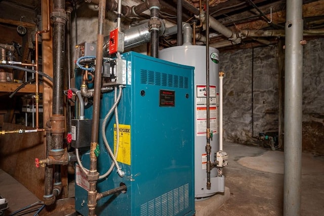 89 Merrill Ave, Lowell, MA 01850 - utility room featuring gas water heater