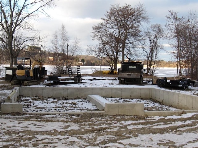 view of snowy yard