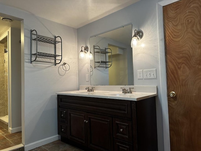 bathroom featuring vanity