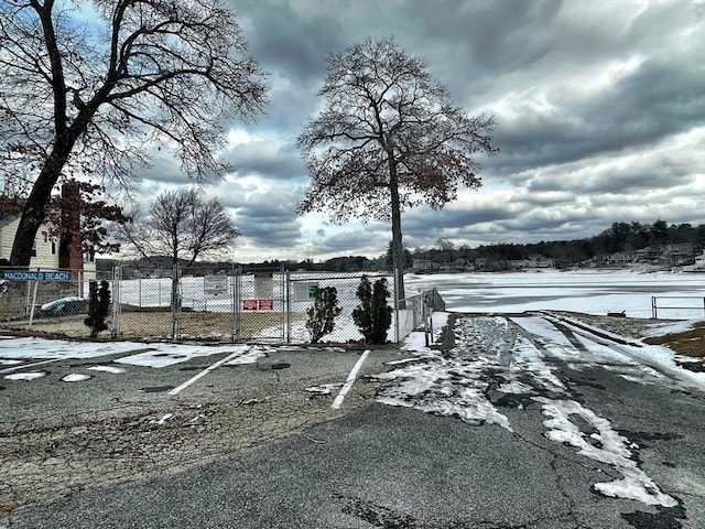 view of snowy yard