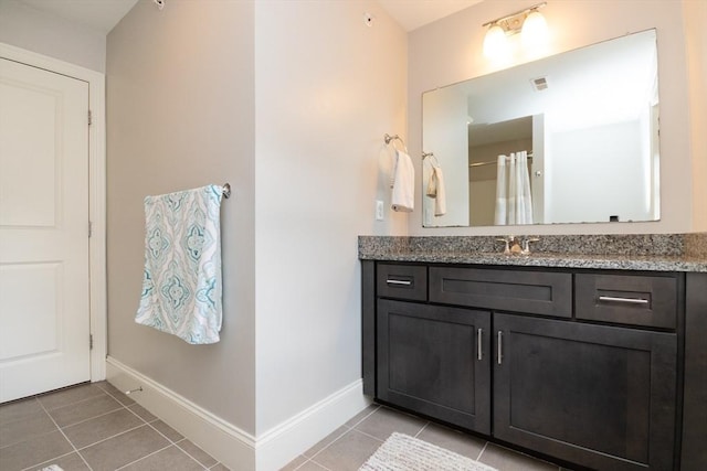 50 Brookview Rd Unit 50, Franklin, MA 02038 - full bath featuring tile patterned floors, vanity, and a shower with curtain