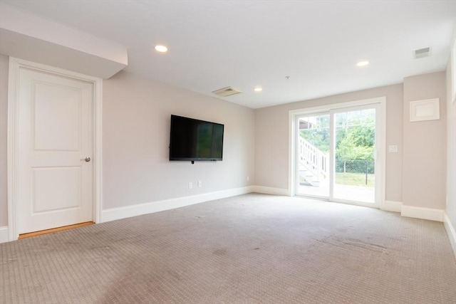 50 Brookview Rd Unit 50, Franklin, MA 02038 - unfurnished living room with carpet and recessed lighting