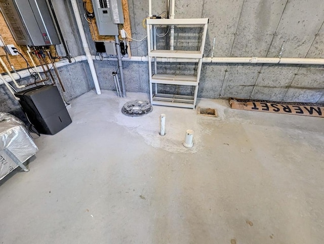 50 Brookview Rd Unit 50, Franklin, MA 02038 - unfinished basement with electric panel