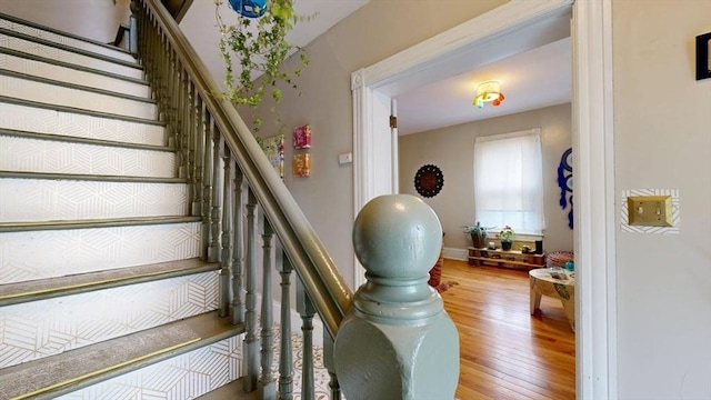 48 Summer St, Adams, MA 01220 - stairs with wood finished floors
