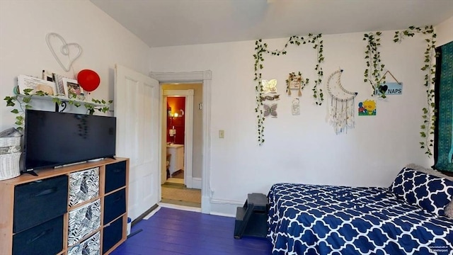 48 Summer St, Adams, MA 01220 - bedroom with dark wood-style flooring and baseboards