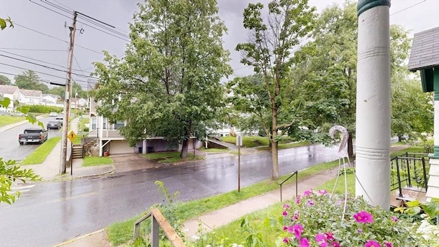48 Summer St, Adams, MA 01220 - view of asphalt street featuring sidewalks, curbs, and stairs