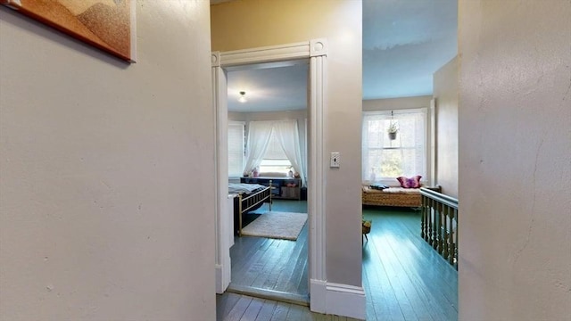48 Summer St, Adams, MA 01220 - corridor featuring hardwood / wood-style flooring and a textured wall