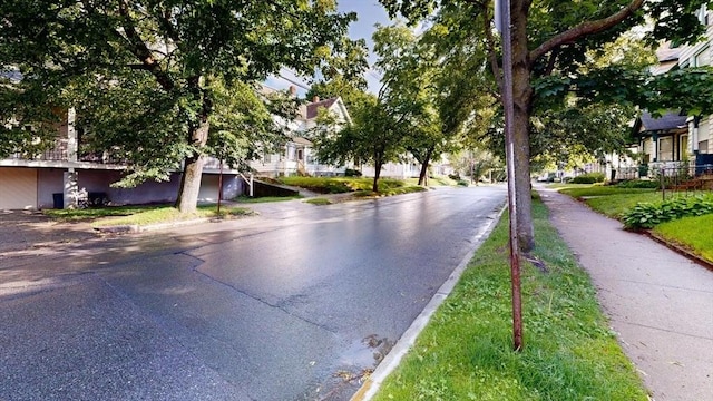 48 Summer St, Adams, MA 01220 - view of asphalt road with curbs, sidewalks, and a residential view