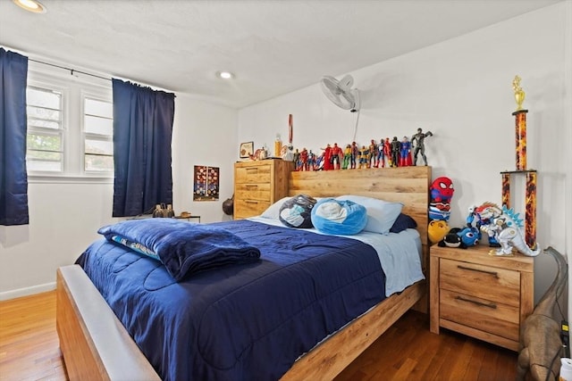 26 Hemlock Ter, Randolph, MA 02368 - bedroom with wood-type flooring, baseboards, and recessed lighting
